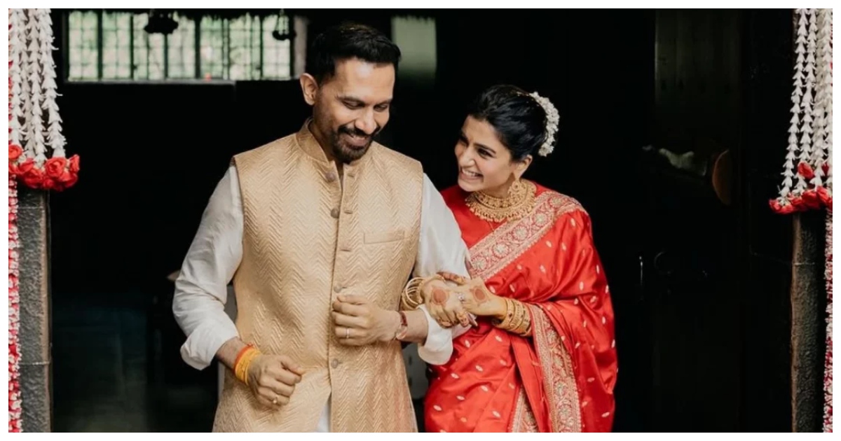 স্বামীর সাথে অভিনেত্রী সামান্থা রুথ প্রভু। ছবি: সামান্থার ইনস্টাগ্রাম থেকে